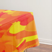Abstract Patroon Sinaasappel Rood Geel Tafelkleed (Voorbeeld)