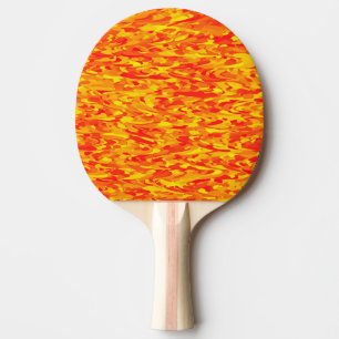 Abstract Patroon Sinaasappel Rood Geel Tafeltennisbatje