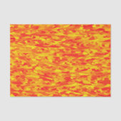 Abstract Patroon Sinaasappel Rood Geel Tissuepapier (Voorkant)