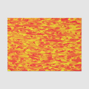 Abstract Patroon Sinaasappel Rood Geel Tissuepapier