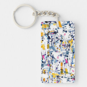 Abstract patroon sleutelhanger