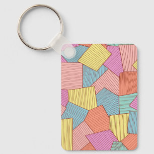 Abstract patroon sleutelhanger