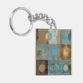 Abstract patroon sleutelhanger (Voorkant Links)