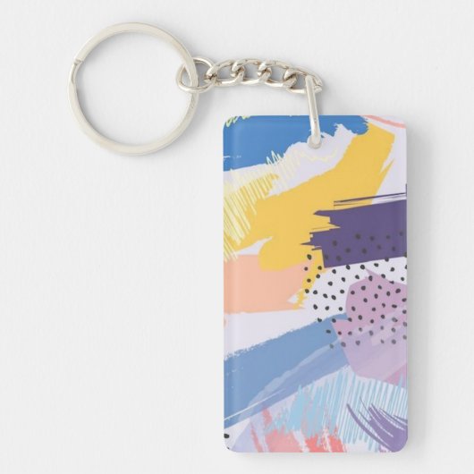 Abstract patroon sleutelhanger (Voorkant)