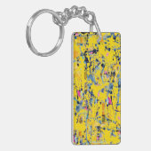 Abstract patroon sleutelhanger (Voorkant Links)