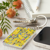 Abstract patroon sleutelhanger (Voorkant Rechts)