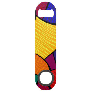 Abstract patroon speed flessenopener