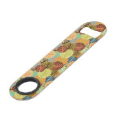 Abstract patroon speed flessenopener (Achterkant Gekanteld)