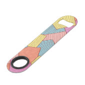 Abstract patroon speed flessenopener (Achterkant Gekanteld)