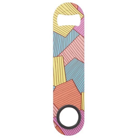 Abstract patroon speed flessenopener (Voorkant)