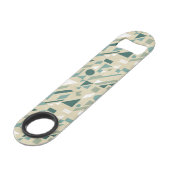 Abstract patroon speed flessenopener (Achterkant Gekanteld)