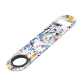 Abstract patroon speed flessenopener (Achterkant Gekanteld)