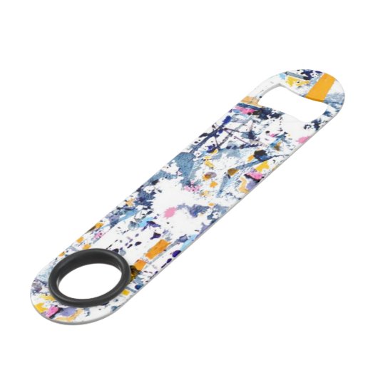 Abstract patroon speed flessenopener (Achterkant Gekanteld)