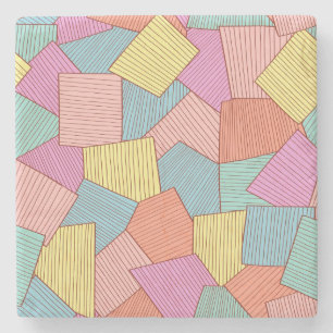 Abstract patroon stenen onderzetter
