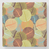 Abstract patroon stenen onderzetter (Voorkant)