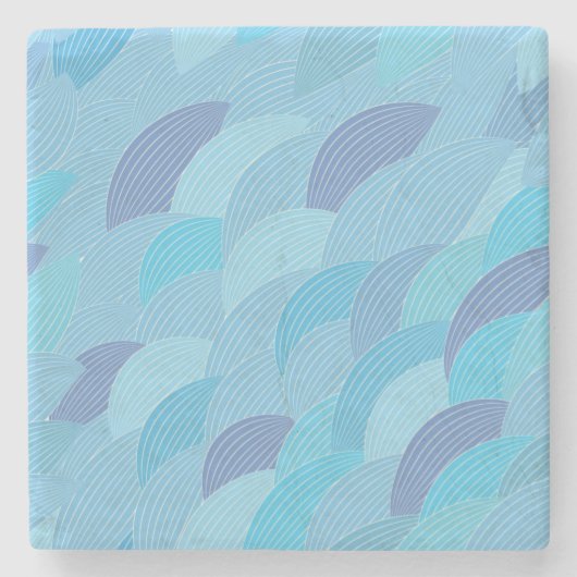 Abstract patroon stenen onderzetter (Voorkant)