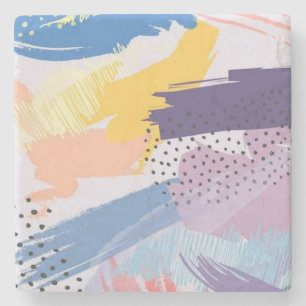 Abstract patroon stenen onderzetter