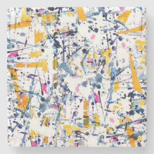 Abstract patroon stenen onderzetter