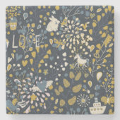 Abstract  patroon stenen onderzetter (Voorkant)