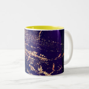 abstract patroon sterrenstelsel Tweekleurige koffi Koffiemok