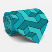 Abstract patroon stropdas (Opgerold)