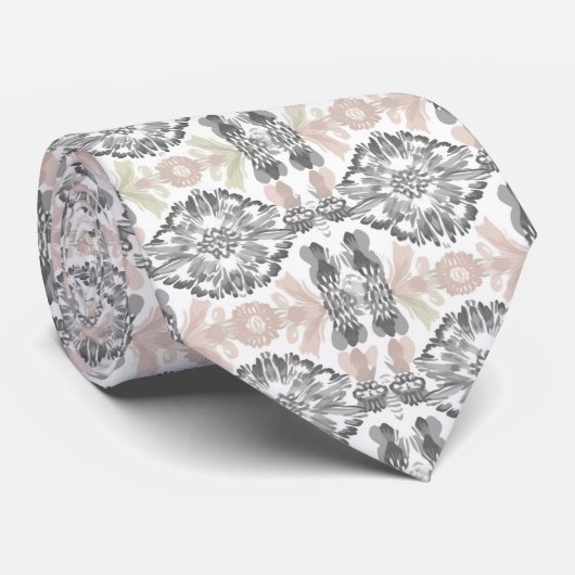 abstract patroon stropdas (Opgerold)