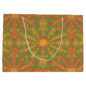 abstract patroon "Sunshine" in oranje en geel Groot Cadeauzakje (Achterkant)
