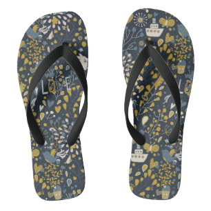 Abstract patroon teenslippers