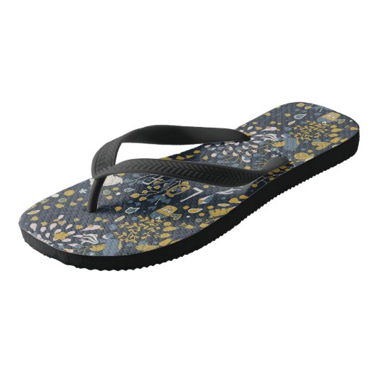 Abstract  patroon teenslippers (Schuin)