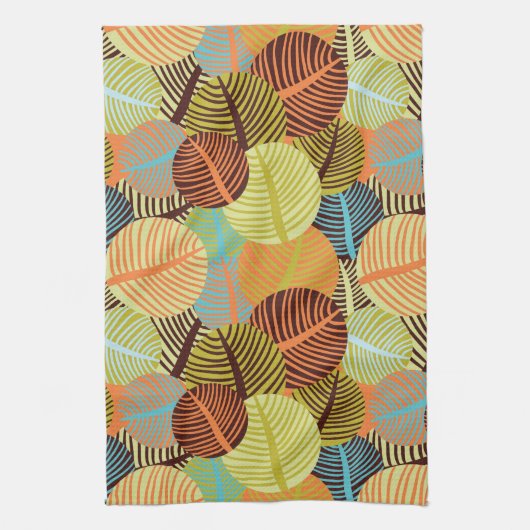 Abstract patroon theedoek (Verticaal)