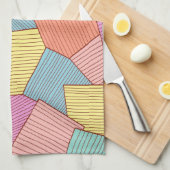 Abstract patroon theedoek (Quarter Fold)