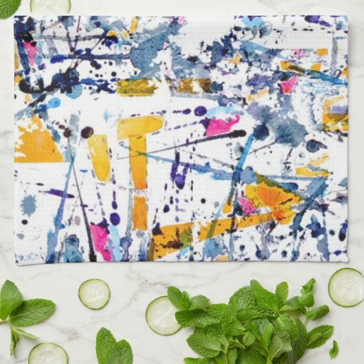 Abstract patroon theedoek (Gevouwen)