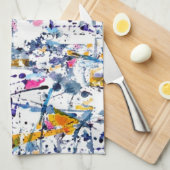 Abstract patroon theedoek (Quarter Fold)