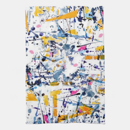 Abstract patroon theedoek (Verticaal)