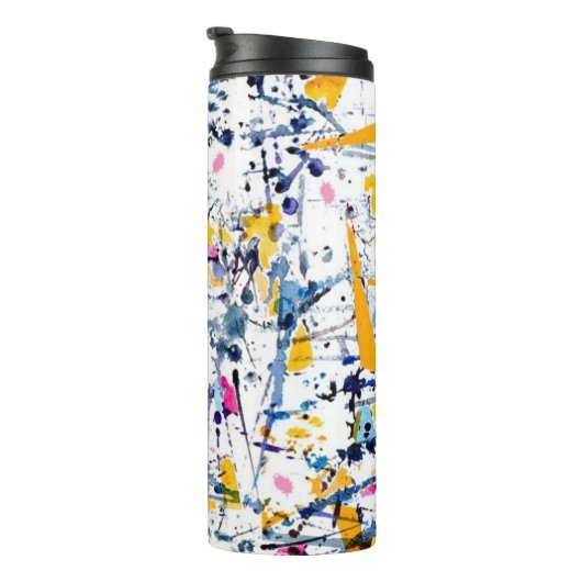 Abstract patroon thermosbeker (Geroteerd rechts)