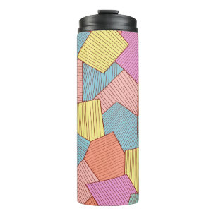 Abstract patroon thermosbeker