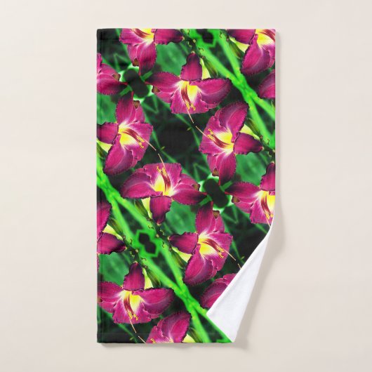 Abstract patroon tijdens dagvlucht sluiten bad handdoek (Handdoek)