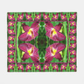 Abstract patroon tijdens dagvlucht sluiten fleece deken (Voorkant (Horizontaal))