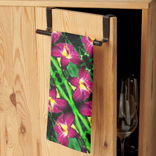 Abstract patroon tijdens dagvlucht sluiten theedoek (Derde Gevouwen)