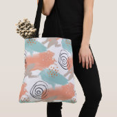Abstract patroon tote bag (Dichtbij)