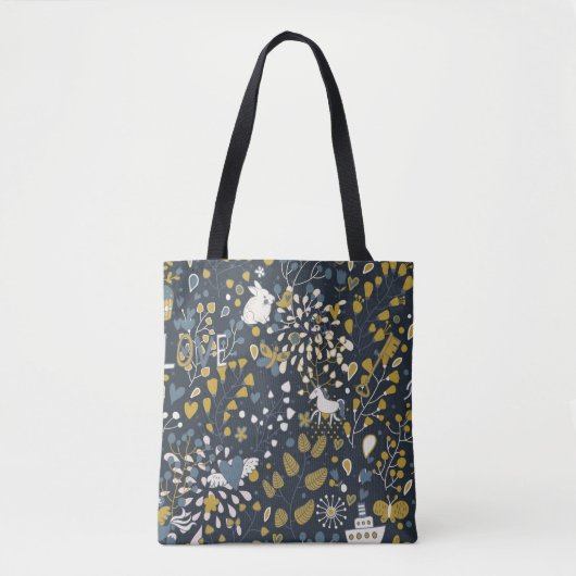Abstract  patroon tote bag (Voorkant)