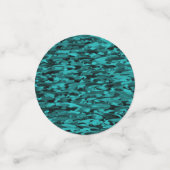 Abstract patroon turkoois zwart confetti (Kleine voorkant)
