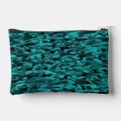 Abstract patroon turkoois zwart klein etui (Achterkant)