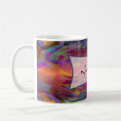 Abstract patroon & uw tekst koffiemok (Links)