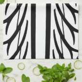 Abstract patroon van bandenprofieltextuur theedoek (Gevouwen)