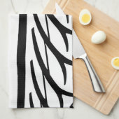 Abstract patroon van bandenprofieltextuur theedoek (Quarter Fold)
