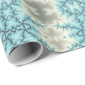 Abstract patroon van blauwe en grijze sneeuwvlokke cadeaupapier (Rol Hoek)