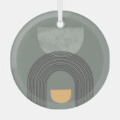 Abstract patroon van bohemen glas ornament (Voorkant)