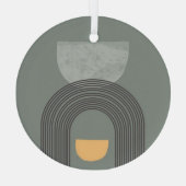 Abstract patroon van bohemen glas ornament (Achterkant)