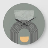 Abstract patroon van bohemen grote klok (Voorkant)